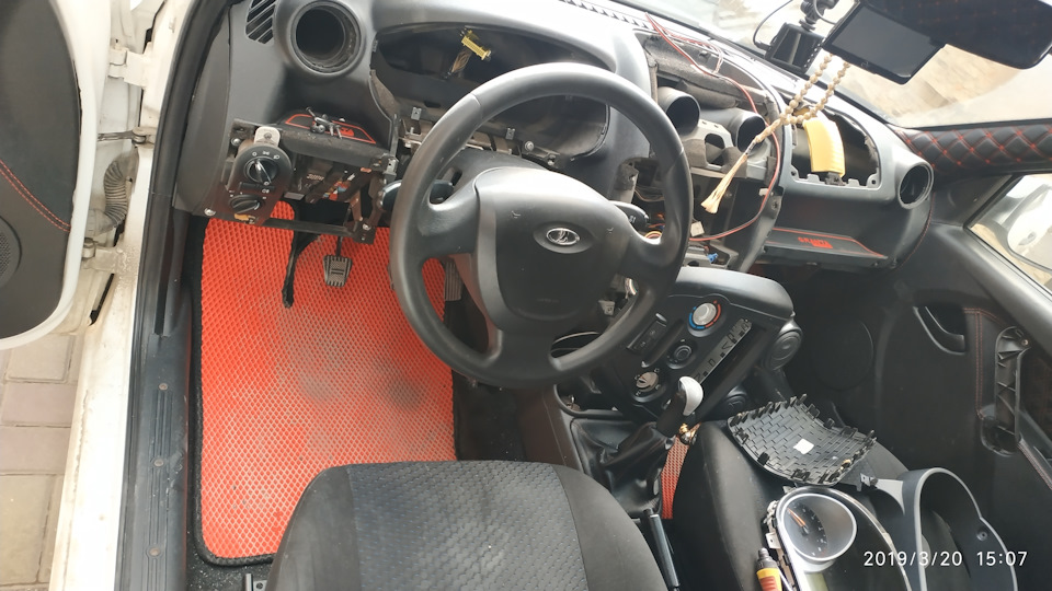 Установка рупоров в панель — Lada Гранта (1G), 1,6 л, 2015 года ...