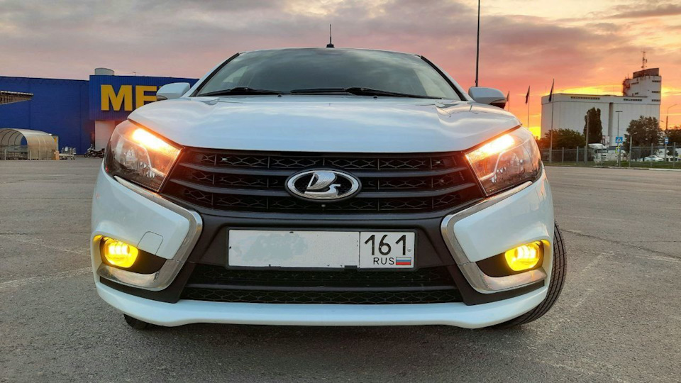 Lada Vesta Белая птичка