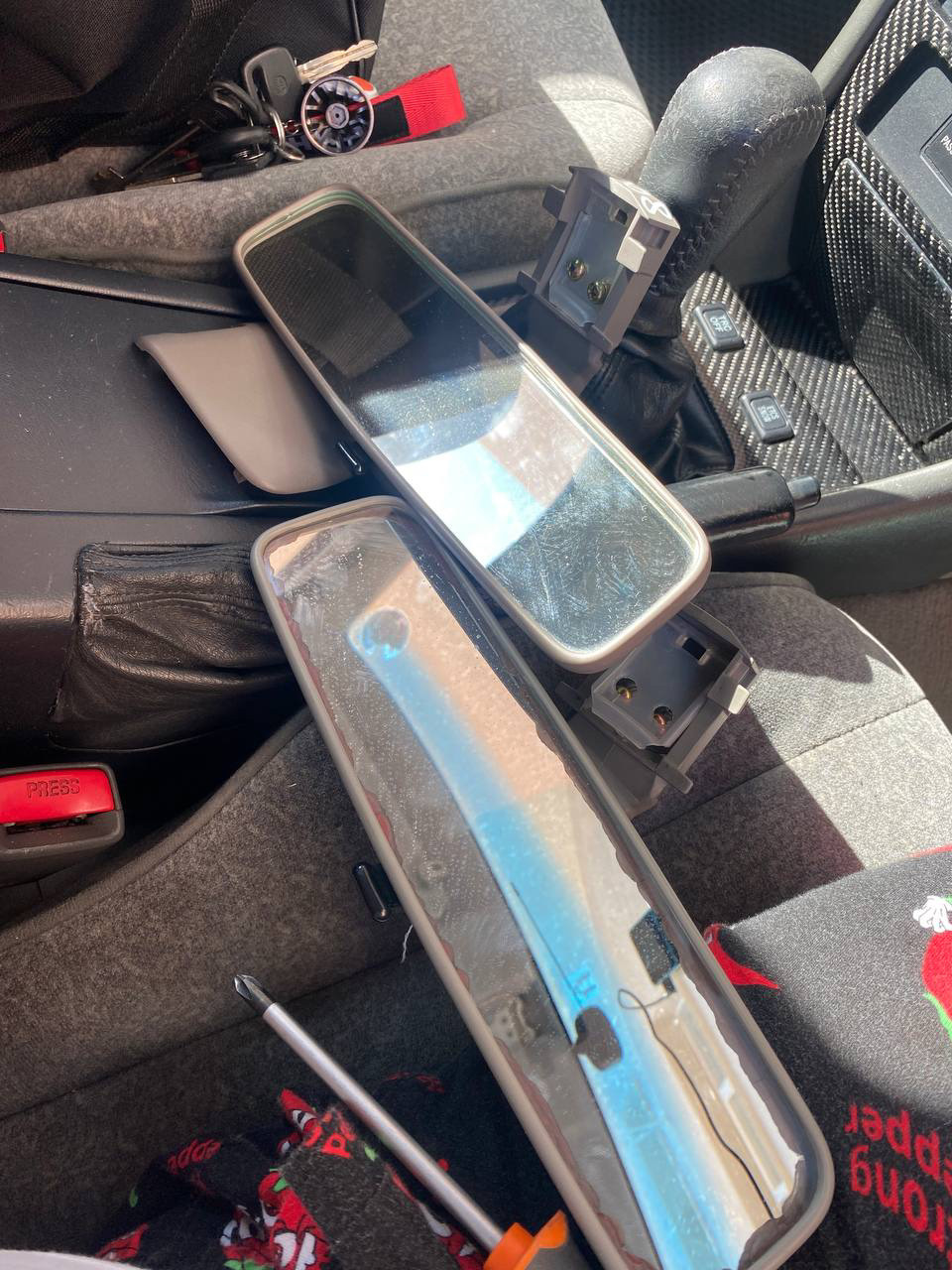 Установка уголков зеркал и замена зеркала заднего вида — Toyota Cresta ...