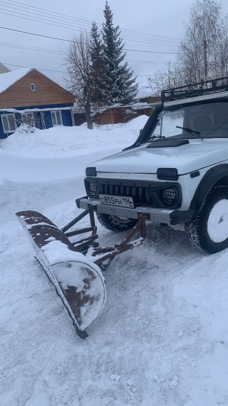 Ковш для уборки снега — Lada 4x4 3D, 1,7 л, 1998 года | своими руками |  DRIVE2