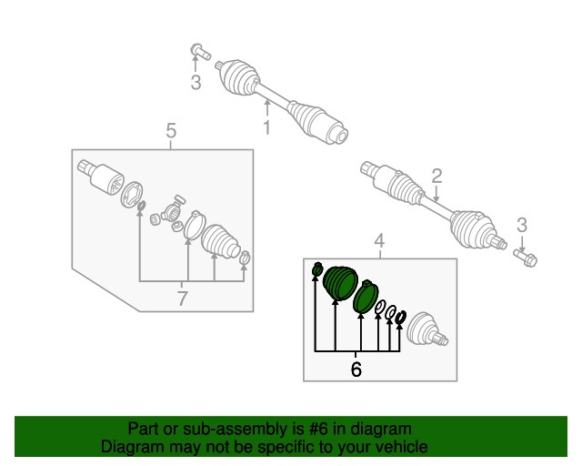 7H0498203 Пыльник ШPУCа с монтажными VAG | Запчасти на DRIVE2