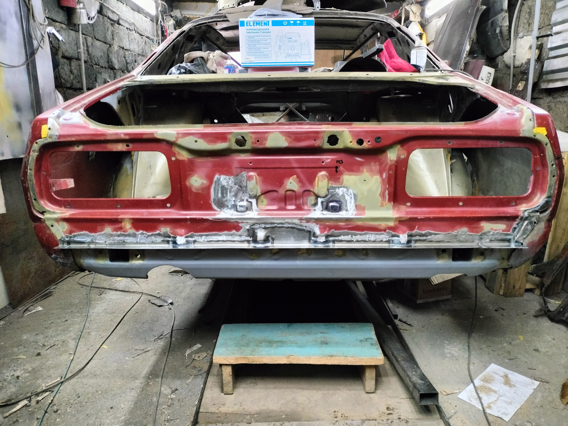 Кузовной ремонт 37: Верхняя задняя панель. — Nissan Skyline (C210), 2 л ...