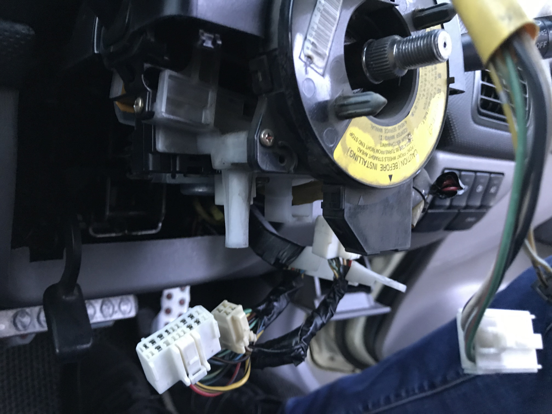 Переделка кольца SRS под левый руль — Subaru Forester (SG), 2 л, 2002 ...