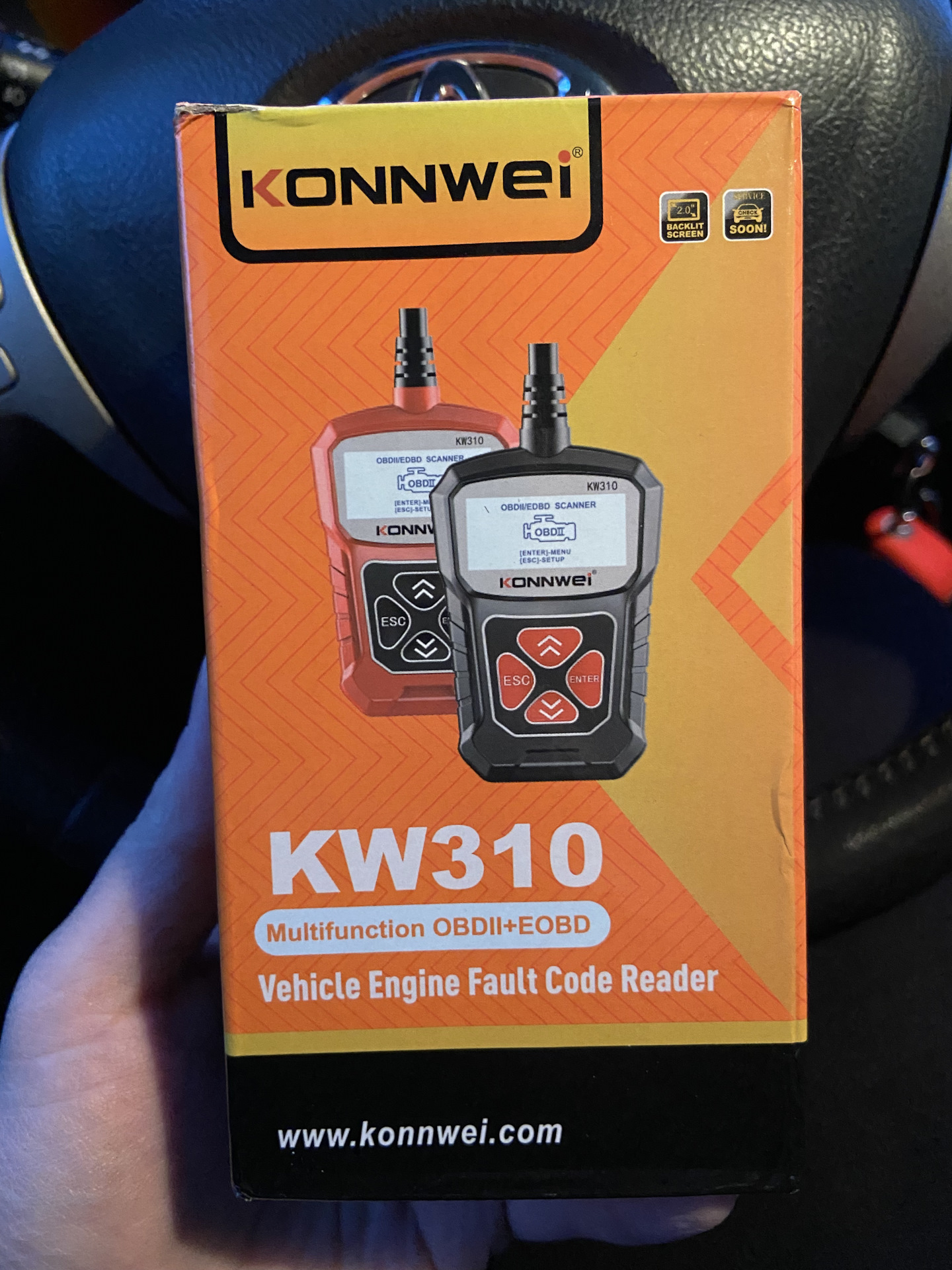 Konnwei KW310 (OBDII+ EOBD) сканер и уплотнитель люка бензобака — Toyota  Auris (1G), 1,6 л, 2008 года | аксессуары | DRIVE2