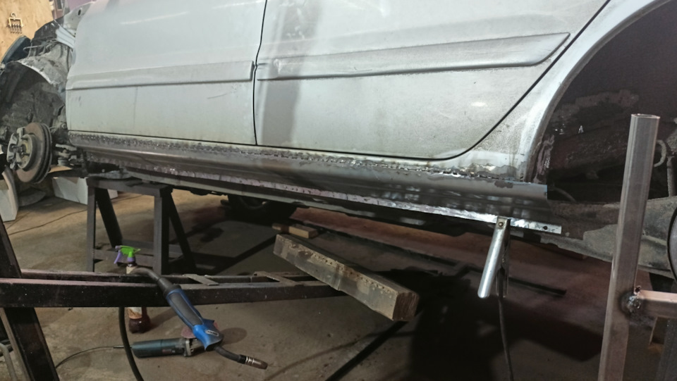 Лансер 9 ремонт порогов и задних арок! — Mitsubishi Lancer IX, 1,6 л ...