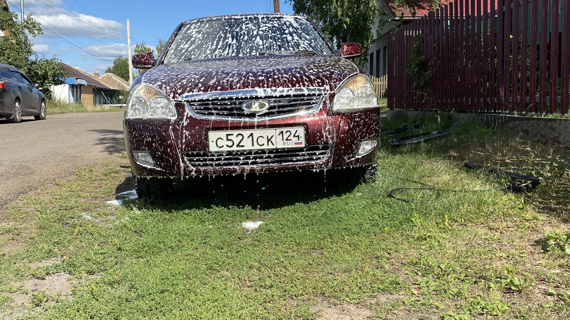 Lada Приора хэтчбек 1.6 бензиновый 2008 | Дикая вишня на DRIVE2