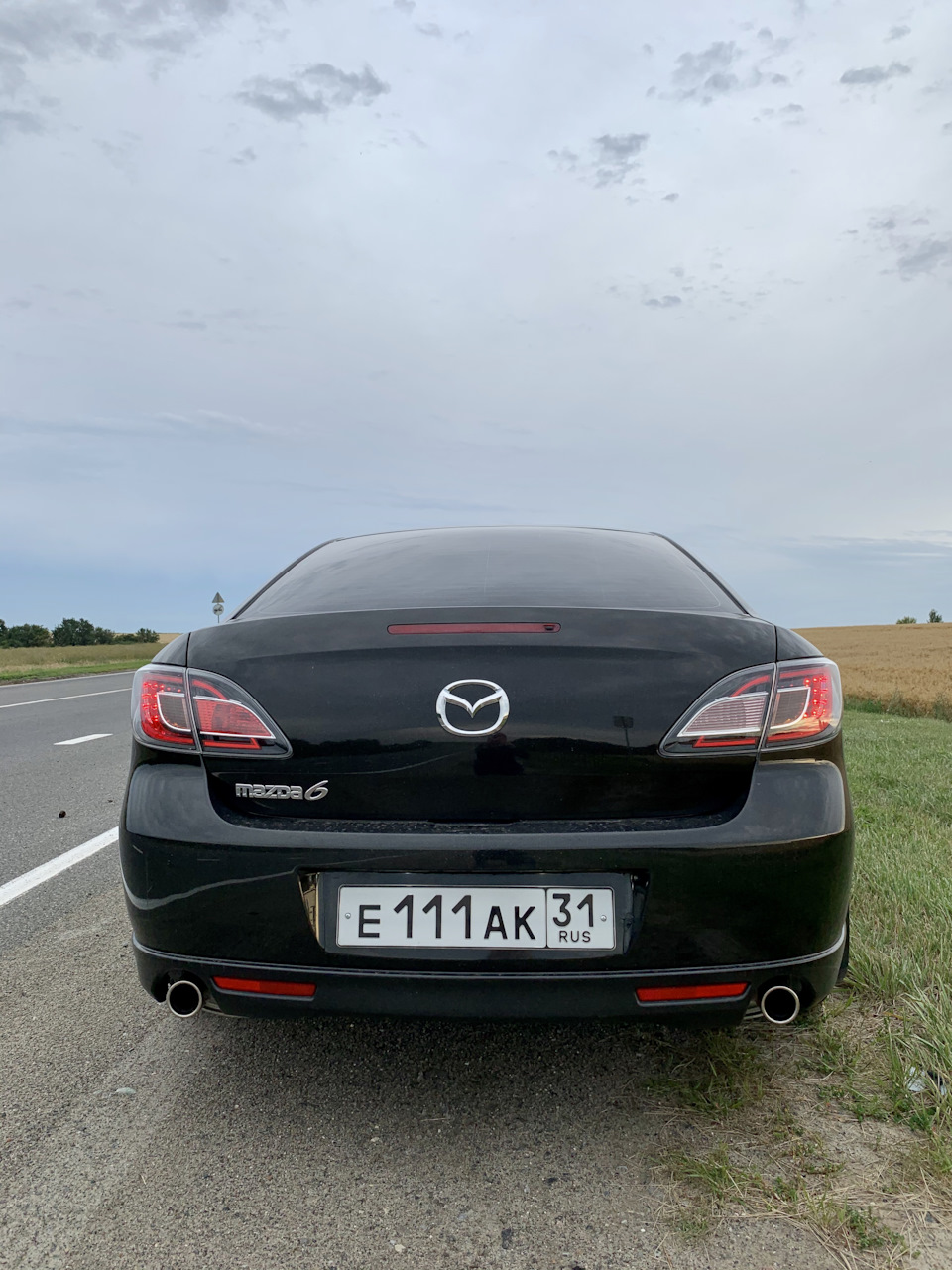 Насадки на выхлоп 100мм. — Mazda 6 (2G) GH, 2 л, 2007 года | стайлинг ...