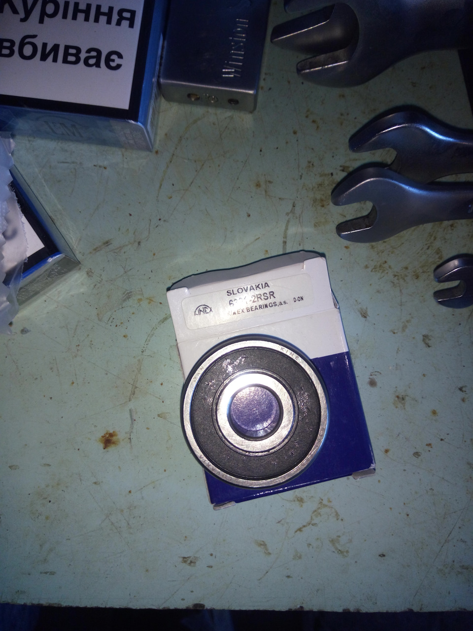 Подшипник ролика кондиционера ч.2 — Daewoo Nexia (N150), 1,5 л, 2009 ...