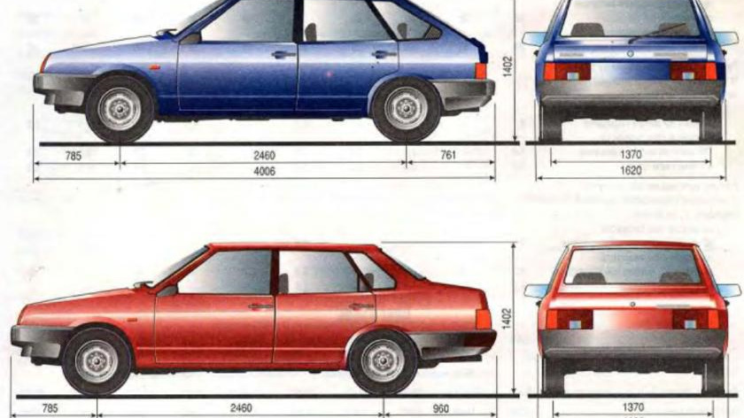 Чертеж ваз 21099