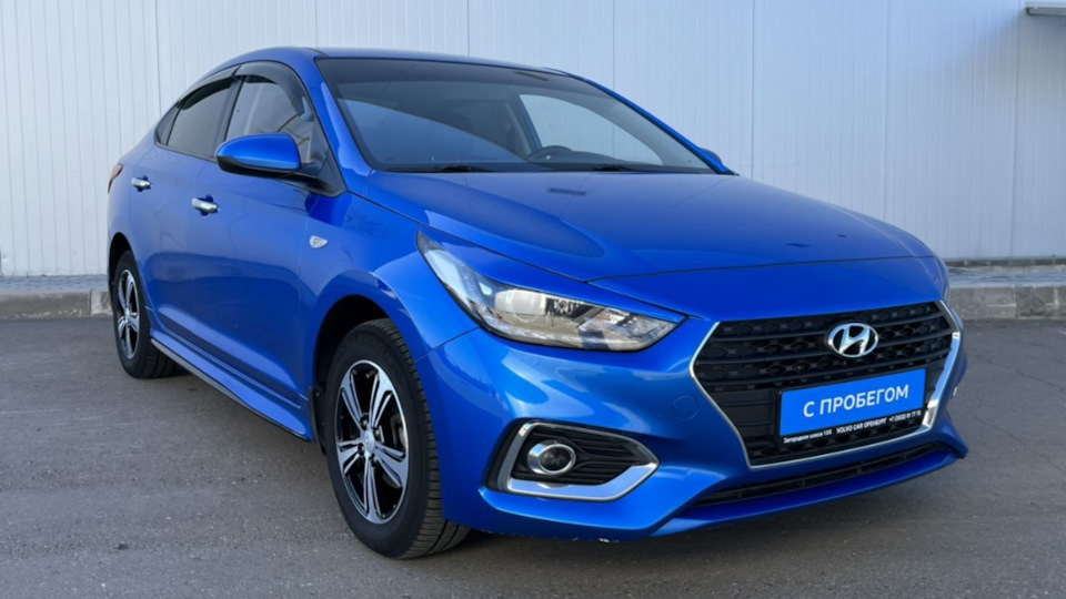 Hyundai Solaris (2G) 1.6 бензиновый 2018 | Синий Солярис на DRIVE2