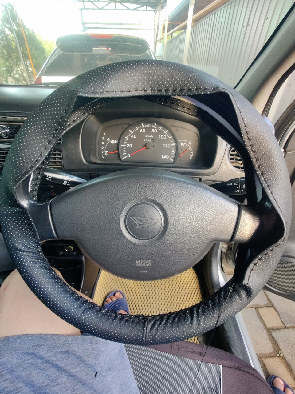 42) Оплётка на руль своими руками. — Daihatsu Mira (L250, L260), 0,7 л ...