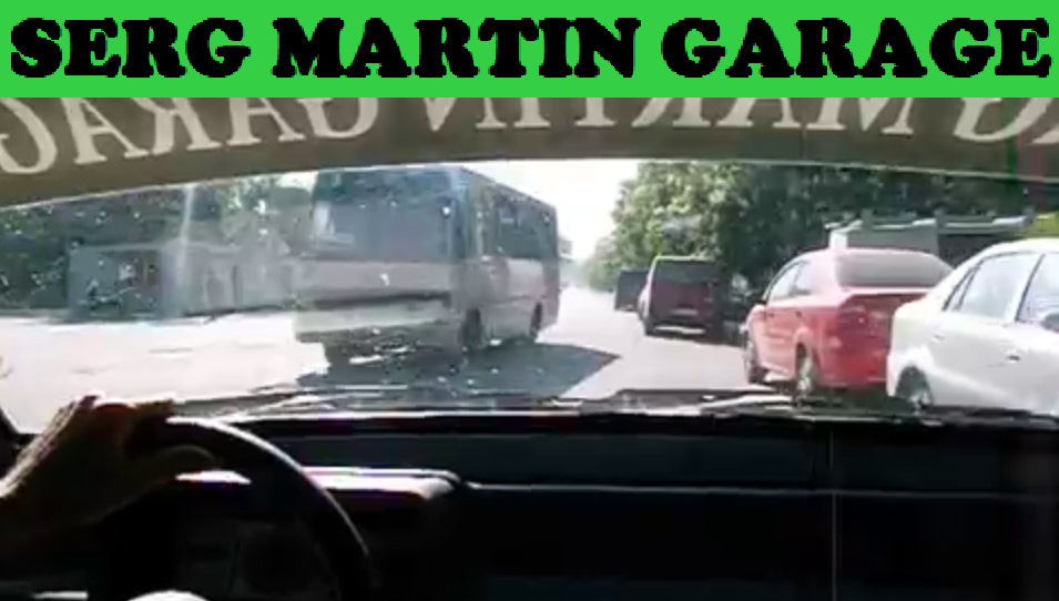 Наваливаем на ВАЗ 2109 по улице. Шашки на дороге от первого лица. ВАЗ ...