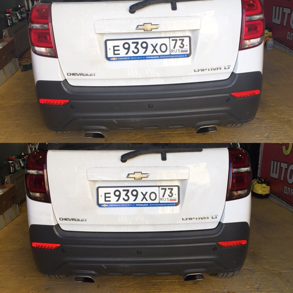 Тонировка задних фонарей — Chevrolet Captiva (1G), 2,2 л, 2013 года ...