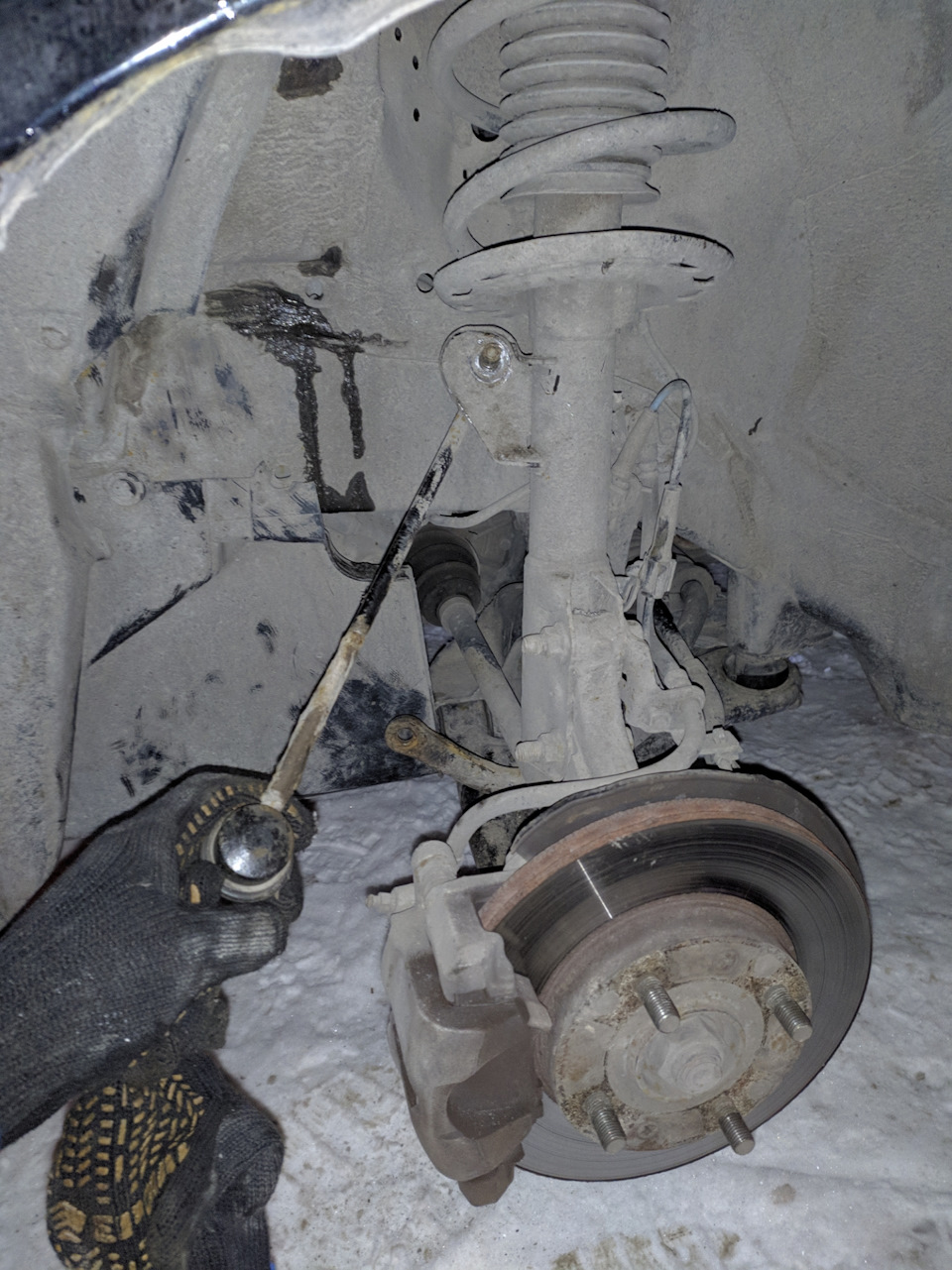 Замена передних стоек - Honda Fit (1G), 1,5 л, 2006 года поломка DRIVE2