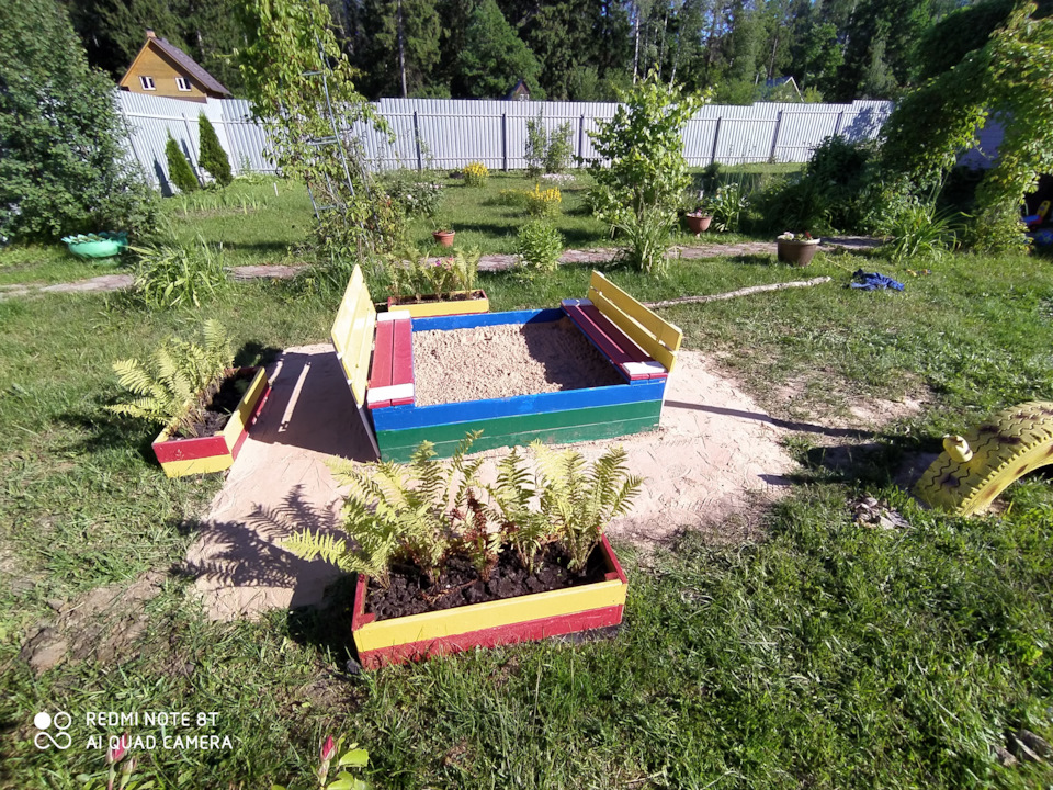 Детская песочница своими руками. Просто и надежно.