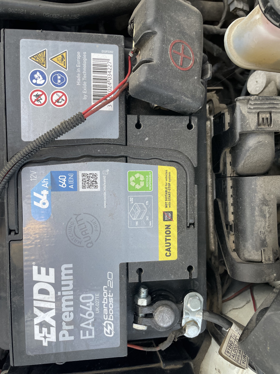 Новая батарейка 🔋 #EXIDE Premium EA640 — KIA Rio (3G), 1,4 л, 2012 года |  расходники | DRIVE2