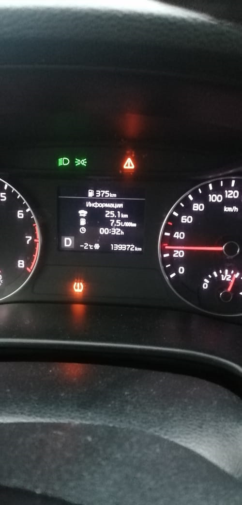 Индикатор низкого давления в шинах — KIA Cerato (4G), 1,6 л, 2021 года ...