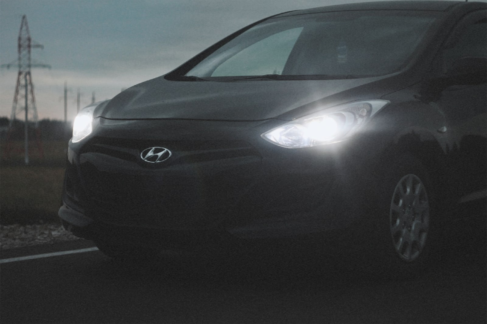 LED лампы Н7 в ближний свет. — Hyundai i30 (2G), 1,4 л, 2014 года ...