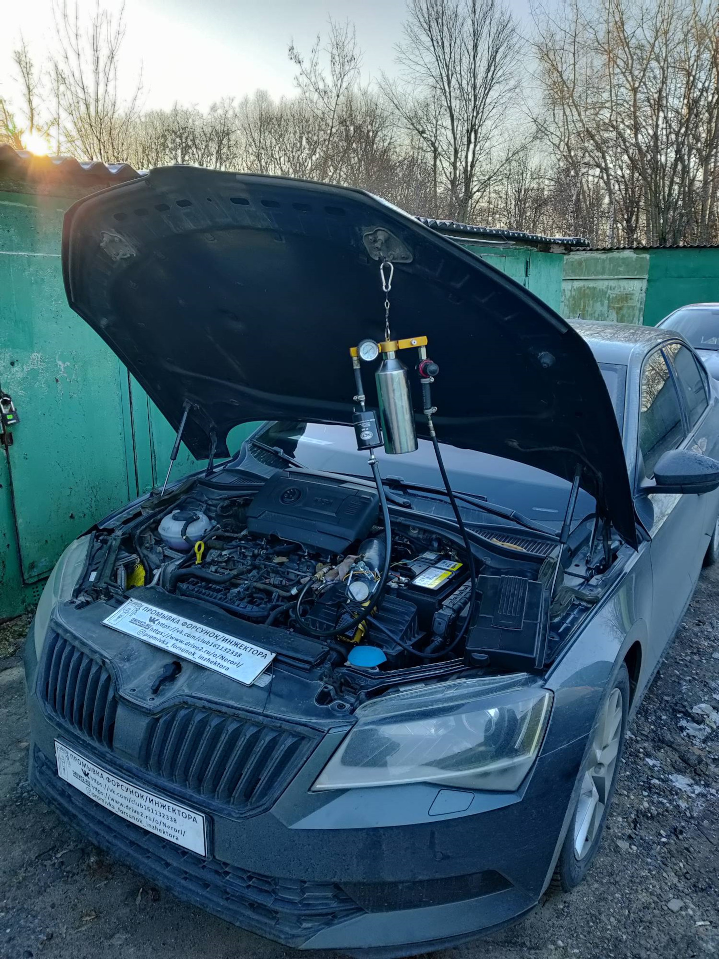 Skoda Superb mk3 1.8 промывка топливных форсунок без снятия — Промывка ...