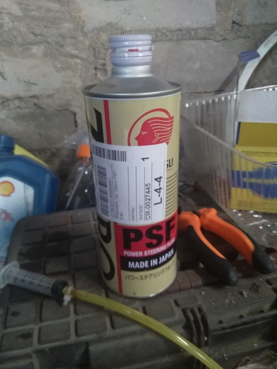 Замена масла в ГУРе и моторе. — Mitsubishi Outlander (1G), 2,4 л, 2003 ...