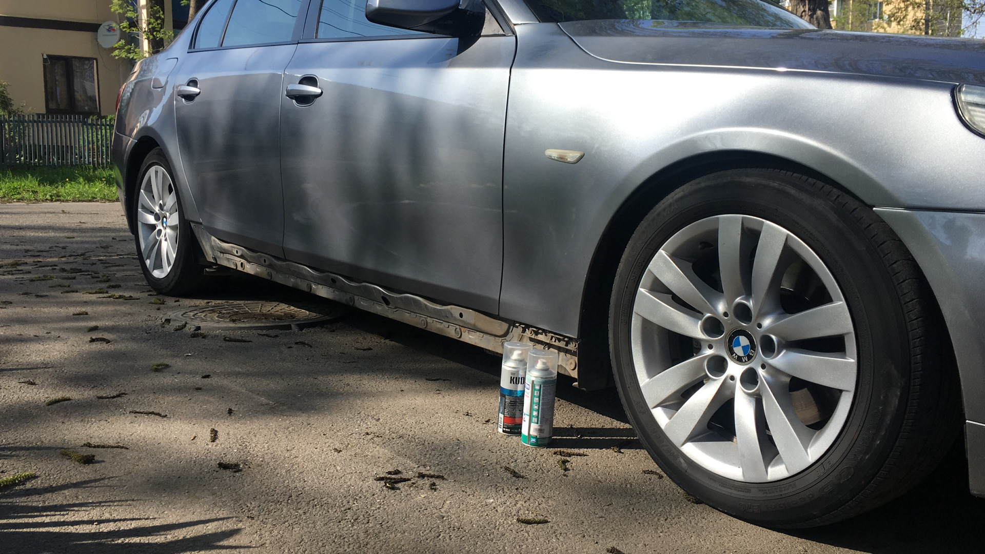 Покраска порога — BMW 5 series (E60), 3 л, 2004 года | кузовной ремонт ...
