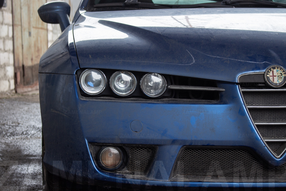 ALFA ROMEO BRERA замена штатных линз на Hella 5 Blue — ZAMENALAMP на DRIVE2