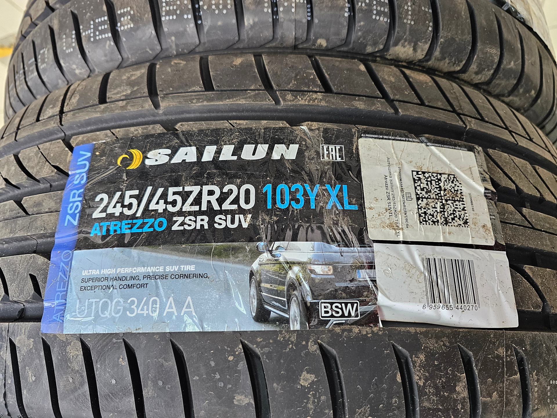 (Резина, лето, Китай, отзыв, BMW X4) Sailun Atrezzo Zsr Suv 245/45 275/ ...