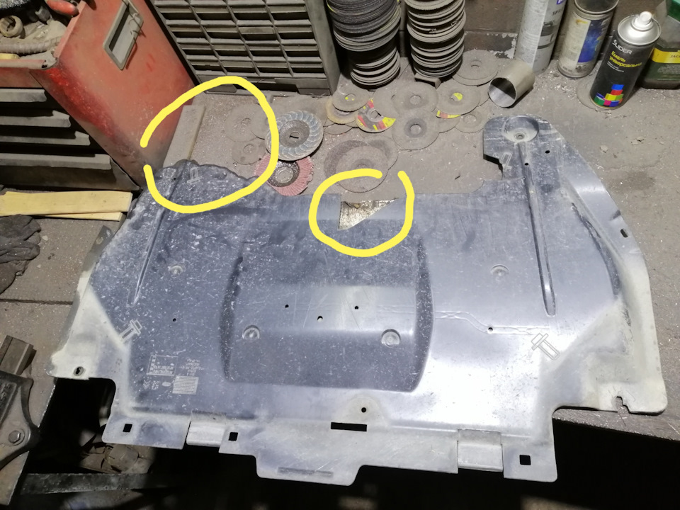 Восстановление теплового экрана (пыльника) под двигателем — Peugeot 508 ...