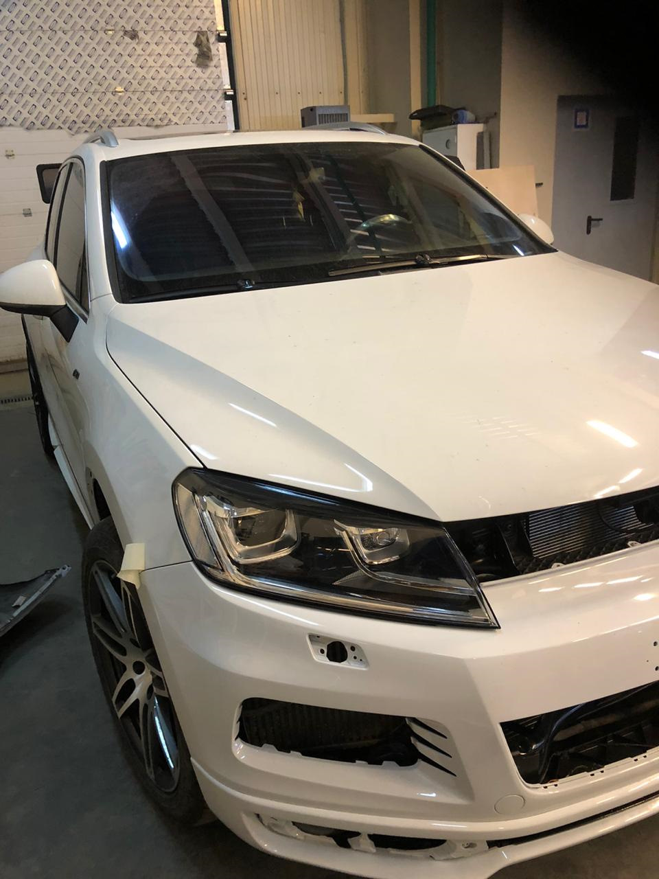 Установка фар Touareg FL в бампер NF R-line. — Volkswagen Touareg (2G ...