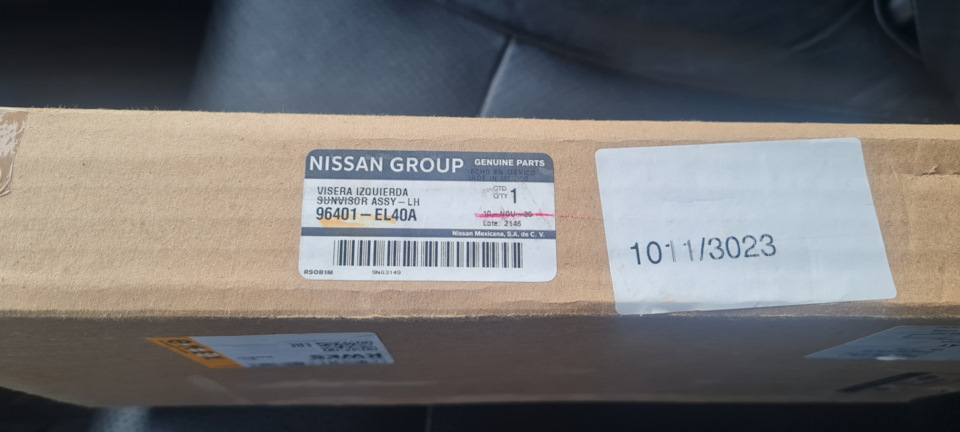 Замена солнцезащитного козырька на оригинал — Nissan Tiida (1G), 1,6 л ...