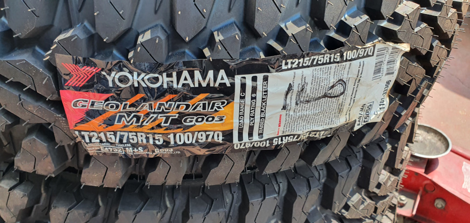 Yokohama 215/75R15 110Q G003 POR Y — Suzuki Jimny (4G), 1,5 л, 2019 ...