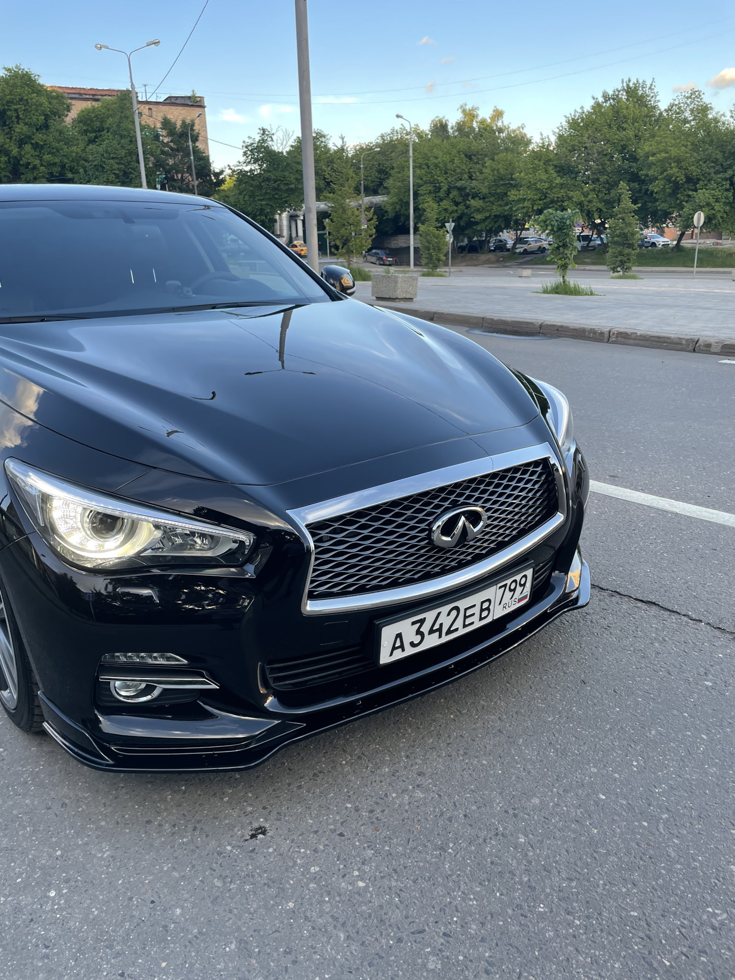 Сплиттер и диффузор — Infiniti q50, 2 л, 2017 года | тюнинг | DRIVE2
