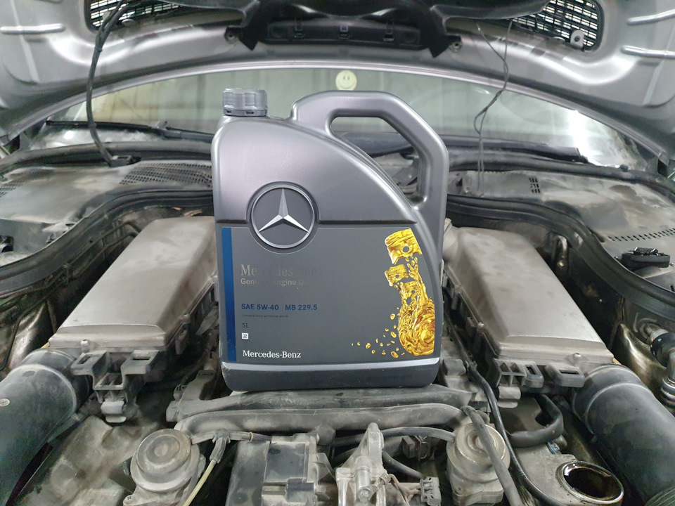 Масло мерседес — Mercedes-Benz CLS (W219), 5 л, 2006 года | плановое ТО ...