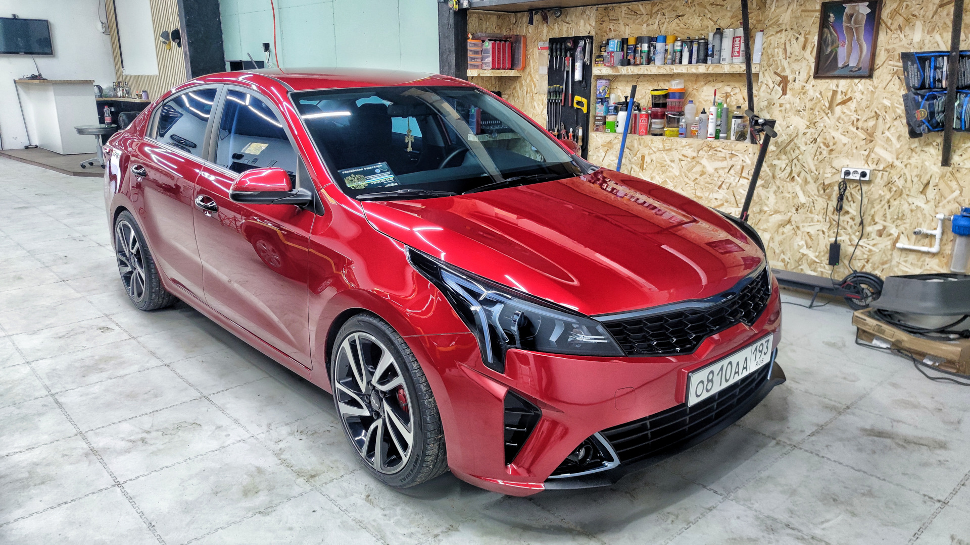 Обновление гидрофобных свойств керамики HKC — KIA Rio (4G), 1,6 л, 2021 ...