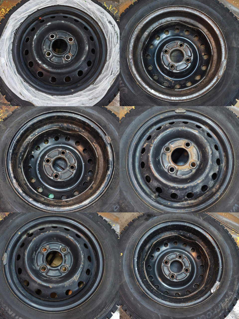 Красим диски к зиме — Mitsubishi Colt VI, 1,3 л, 2008 года | колёсные ...