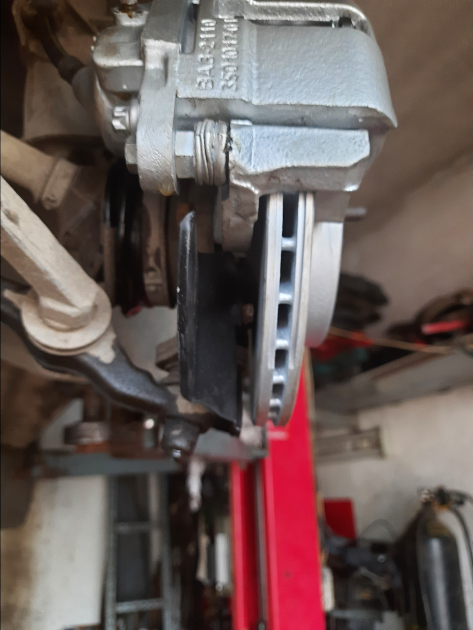 Переход на вентилируемые тормоза от ваз 2110, замена гранаты ...