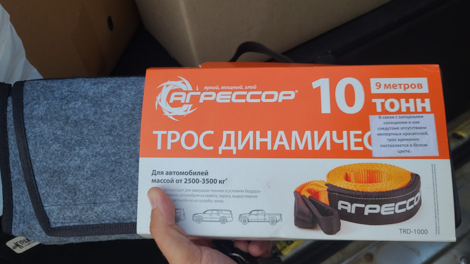 Динамический трос АГРЕССОР — Mitsubishi Montero III (V60), 3,5 л, 2001 ...