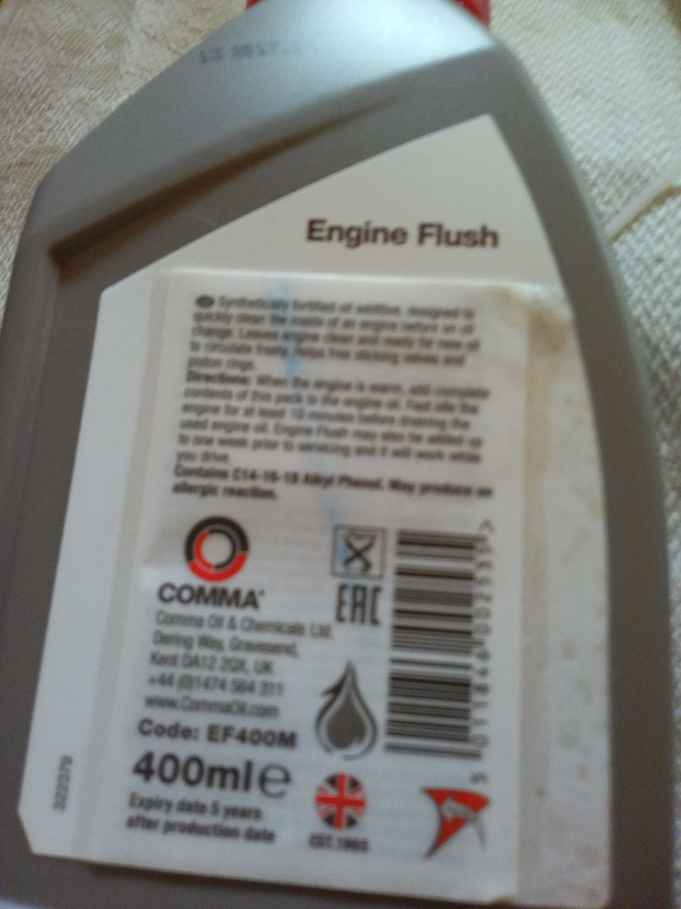 EF400M Промывка бензинового двигателя 0.4л ENGINE FLUSH COMMA