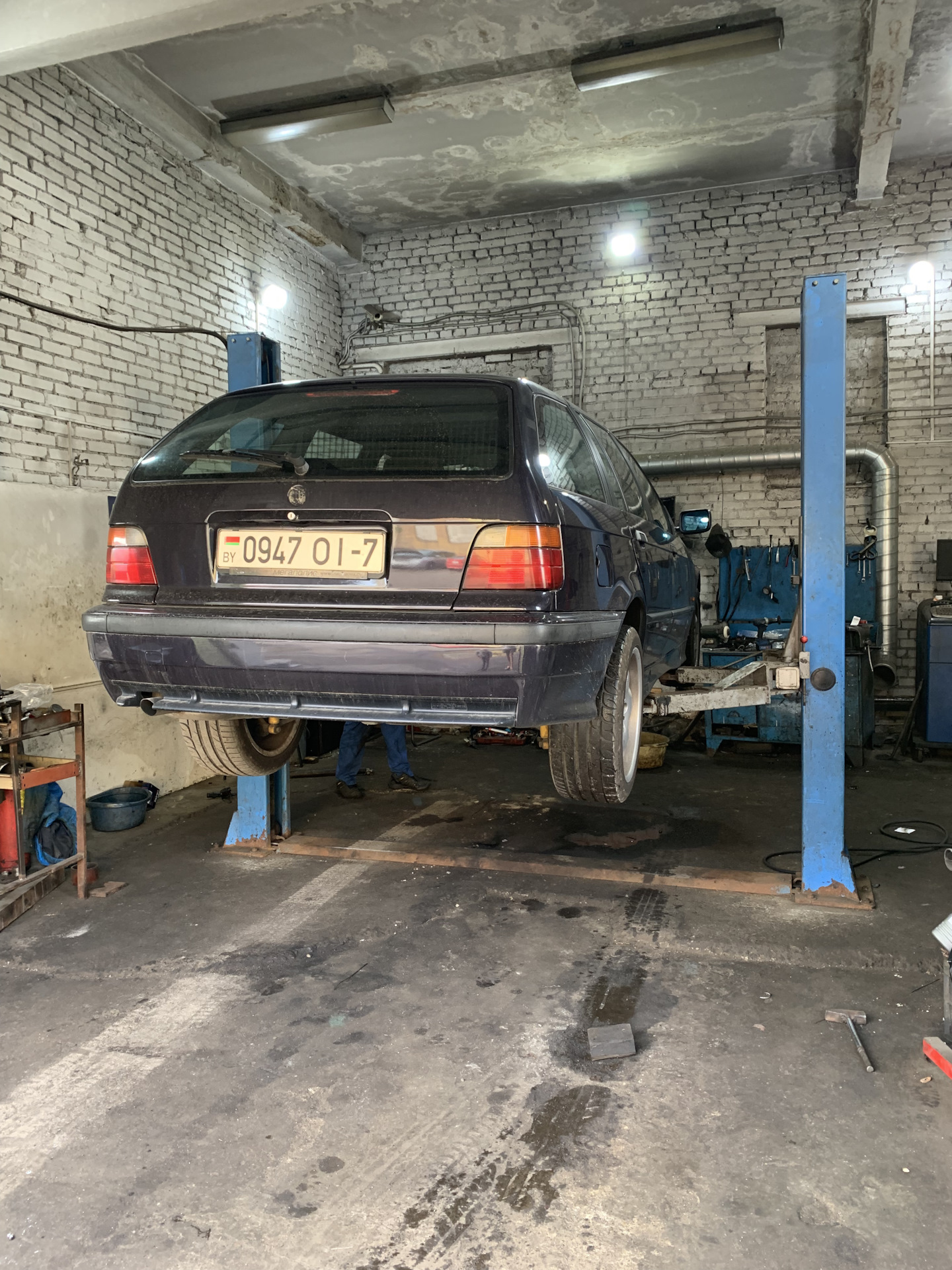 Диагностика подвески, замена ступичного подшипника — BMW 3 series (E36 ...