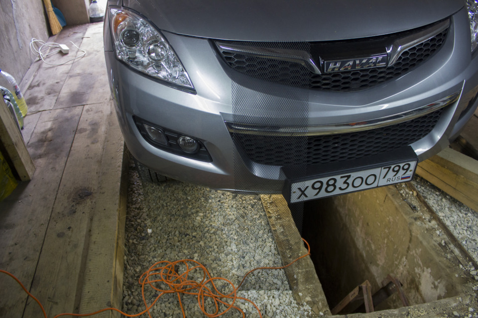 Сетка в решётку бампера — Haval H5 (1G), 2 л, 2021 года | аксессуары ...