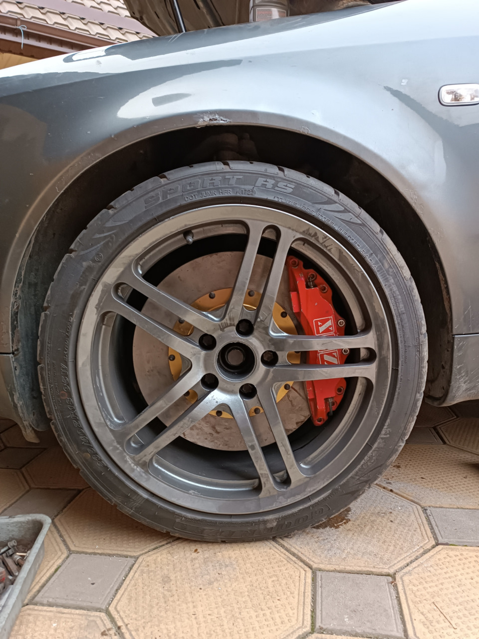 Тормоза и колеса — Audi A6 (C5), 2,7 л, 2003 года | тюнинг | DRIVE2