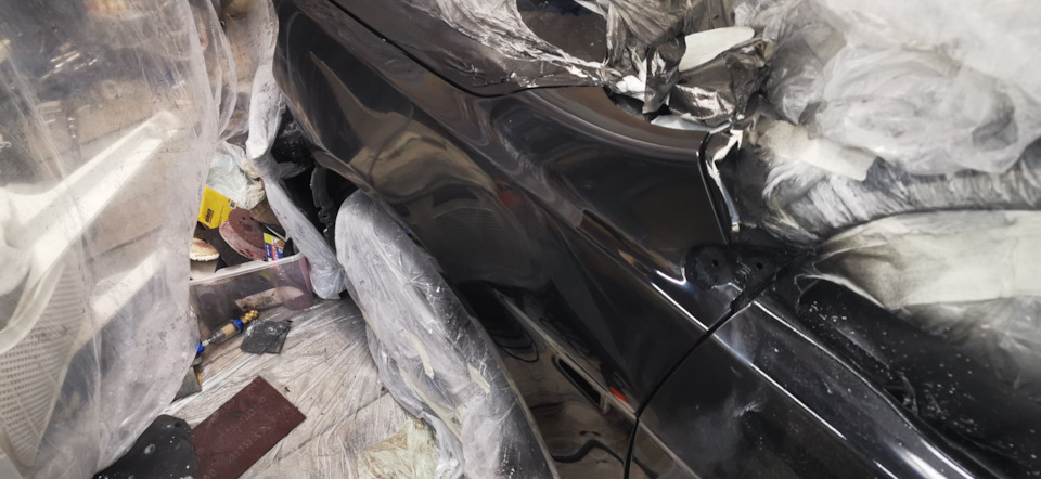 Покраска (крыло, дверь) — Mitsubishi Lancer X, 2,4 л, 2013 года ...