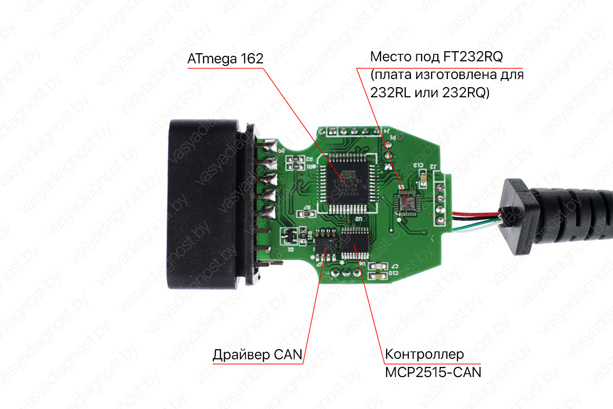 Схема адаптера vcds