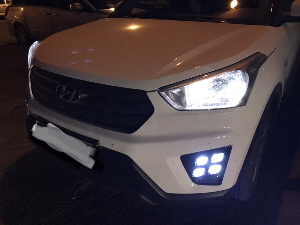 Ходовые огни на крету. Дхо хендай крета. Creta 2016 светодиодные дхо. Аксессуары для хендай крета 2020. Дневные ходовые огни hyundai creta.