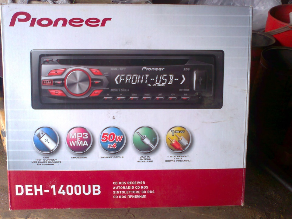 pioneer mvh 1400ub распиновка