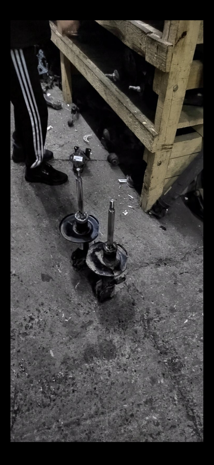 Прокачка передних стоек corolla fielder 120 — Toyota E120, 1,5 л, 2003 ...