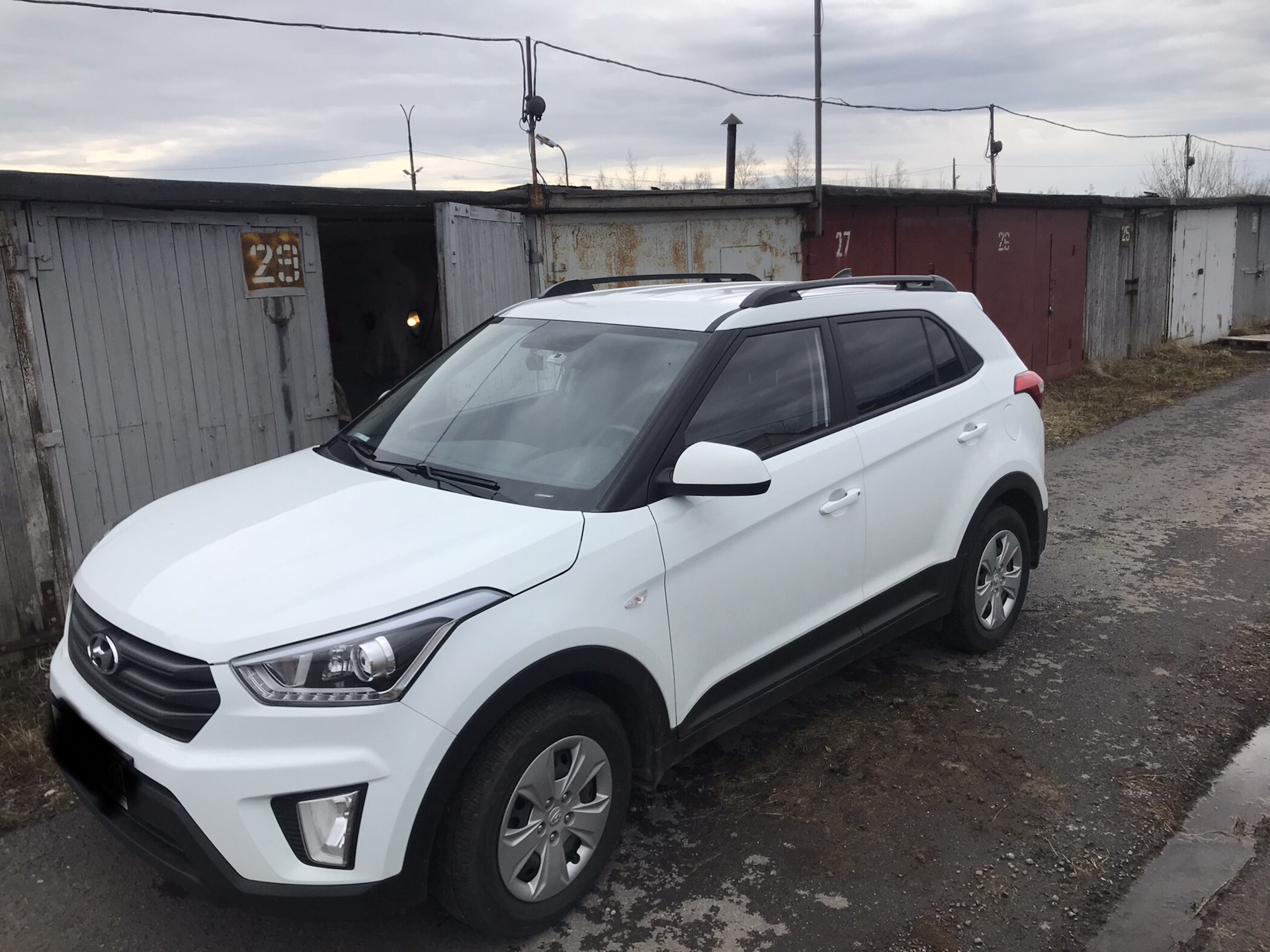 Рейлинги на Крету PT-Group — Hyundai Creta (1G), 1,6 л, 2017 года ...