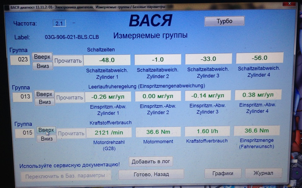 Диагностика ауди а4 б6 ваг ком