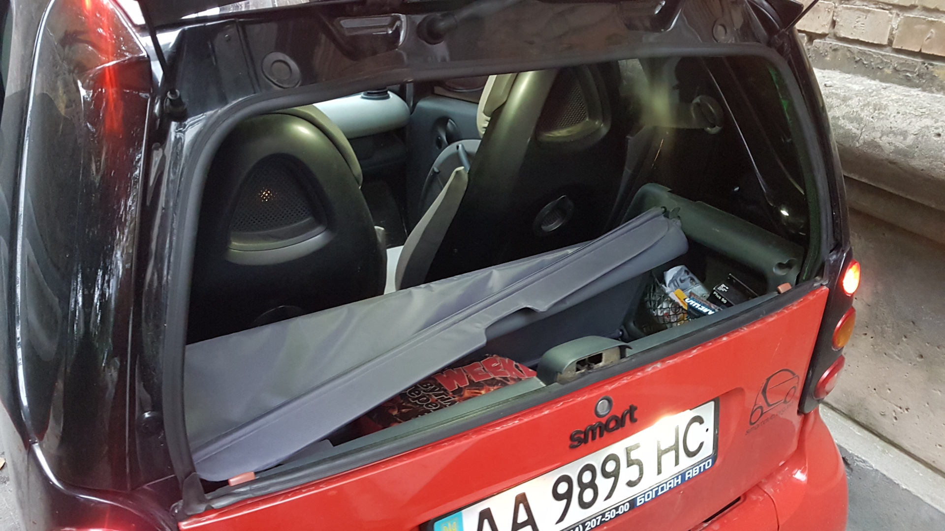 Как снять боковины багажника на smart fortwo
