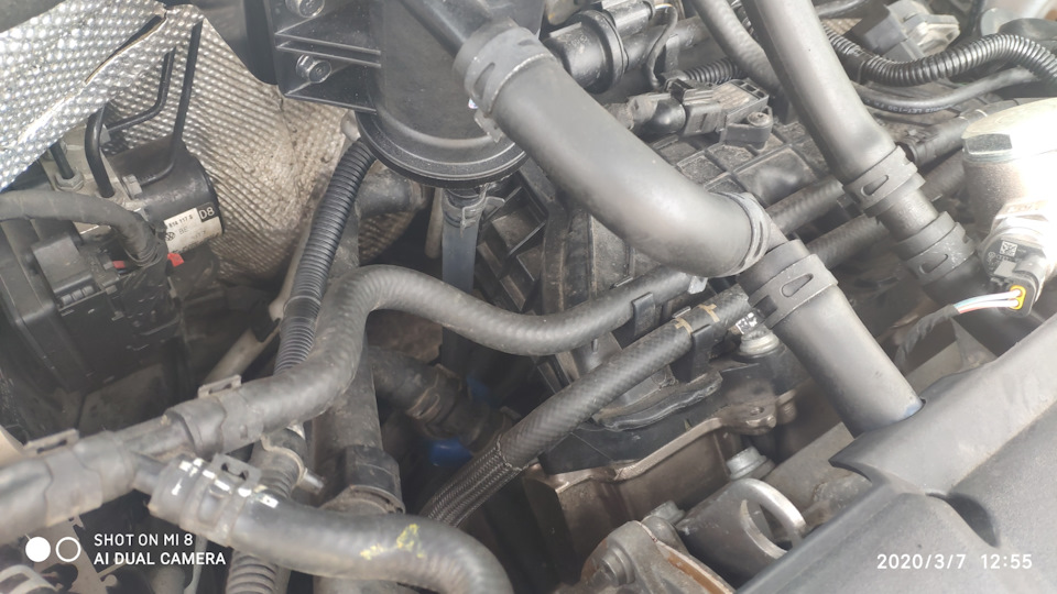 Установка масло помойки и замена уплот.кольца впускного коллектора ...